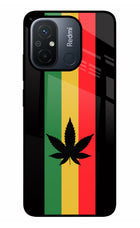Weed Flag Redmi 12C Glass Case