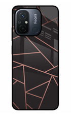 Geometric Pattern Redmi 12C Glass Case