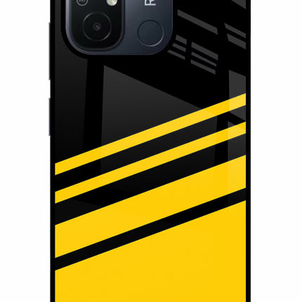 Yellow Shades Redmi 12C Glass Case