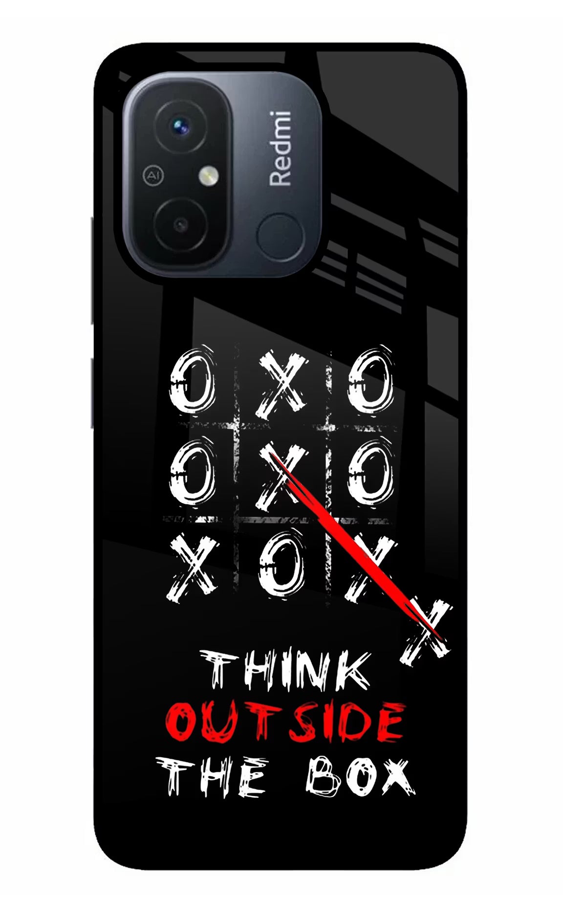 Think out of the BOX Redmi 12C Glass Case