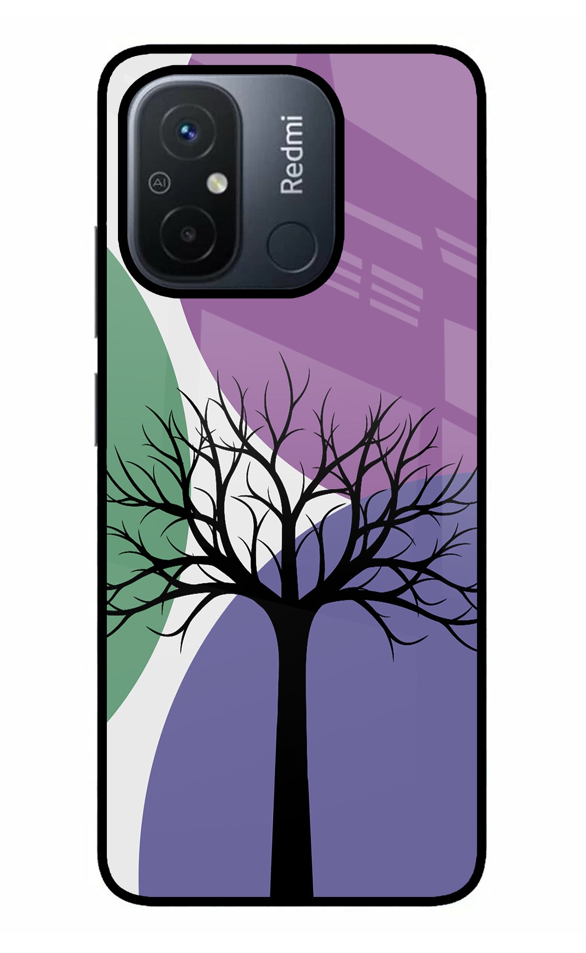 Tree Art Redmi 12C Glass Case