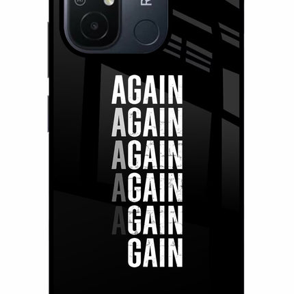Again Again Gain Redmi 12C Glass Case