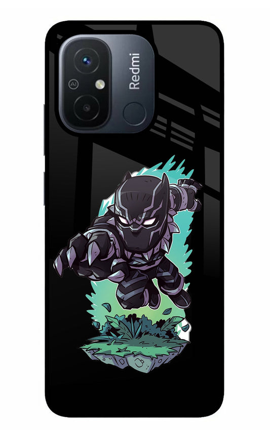 Black Panther Redmi 12C Glass Case