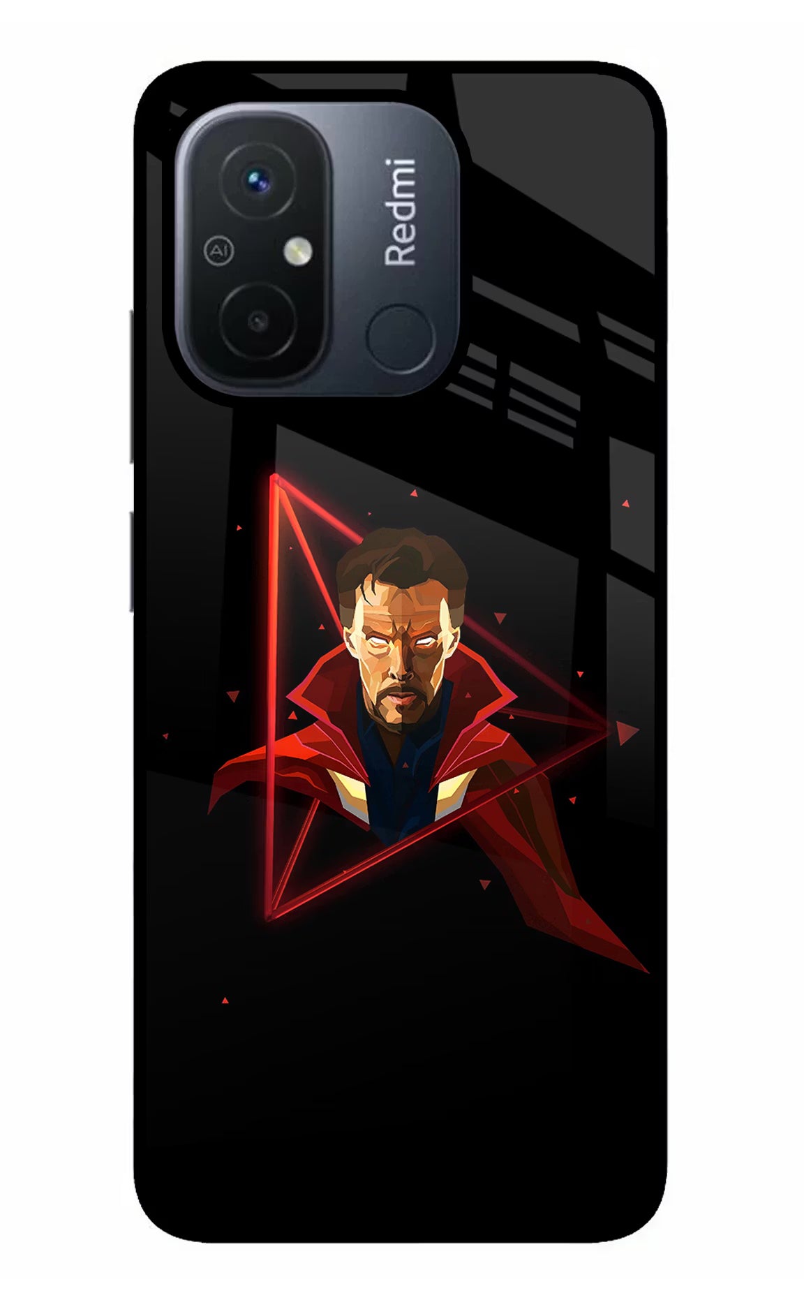 Doctor Ordinary Redmi 12C Glass Case Back Cover by Casekaro