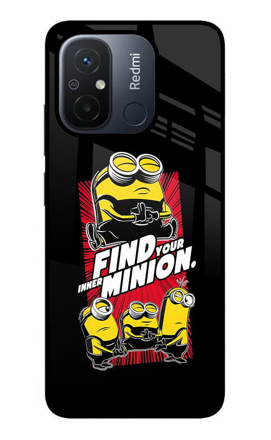 Find your inner Minion Redmi 12C Glass Case