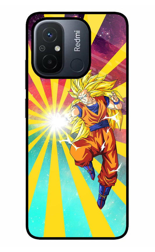 Goku Super Saiyan Redmi 12C Glass Case