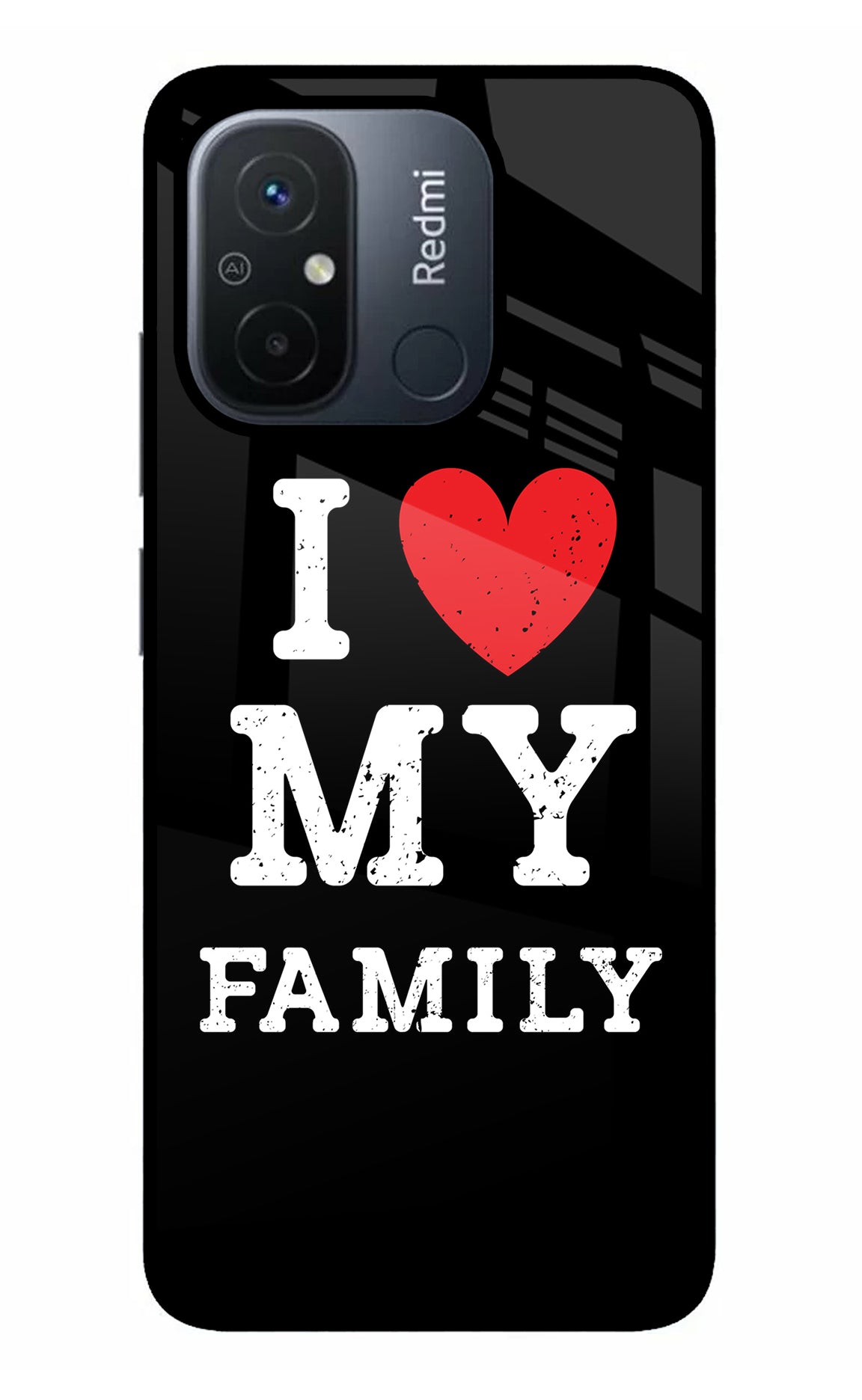 I Love My Family Redmi 12C Back Cover