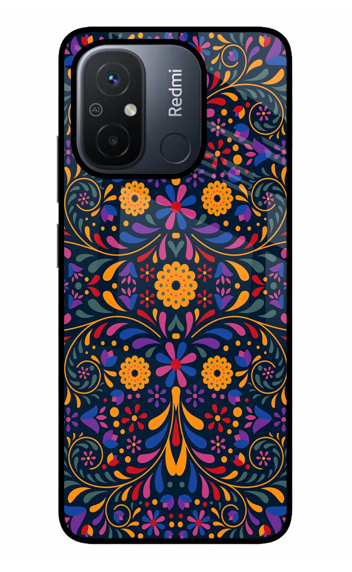 Mexican Art Redmi 12C Glass Case