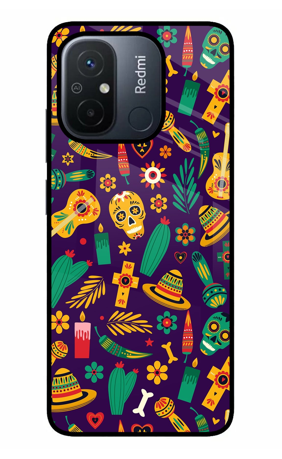 Mexican Artwork Redmi 12C Back Cover