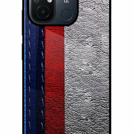BMW Stripes Redmi 12C Glass Case
