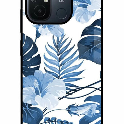 Fabric Art Redmi 12C Glass Case