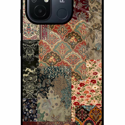 Desi Print Redmi 12C Glass Case