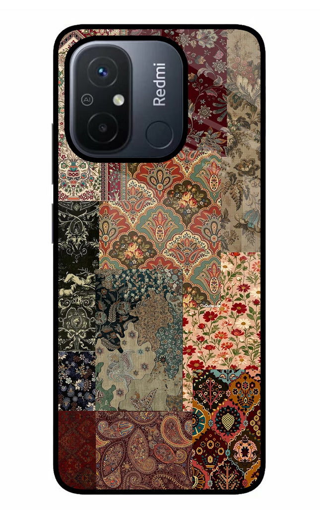 Desi Print Redmi 12C Glass Case