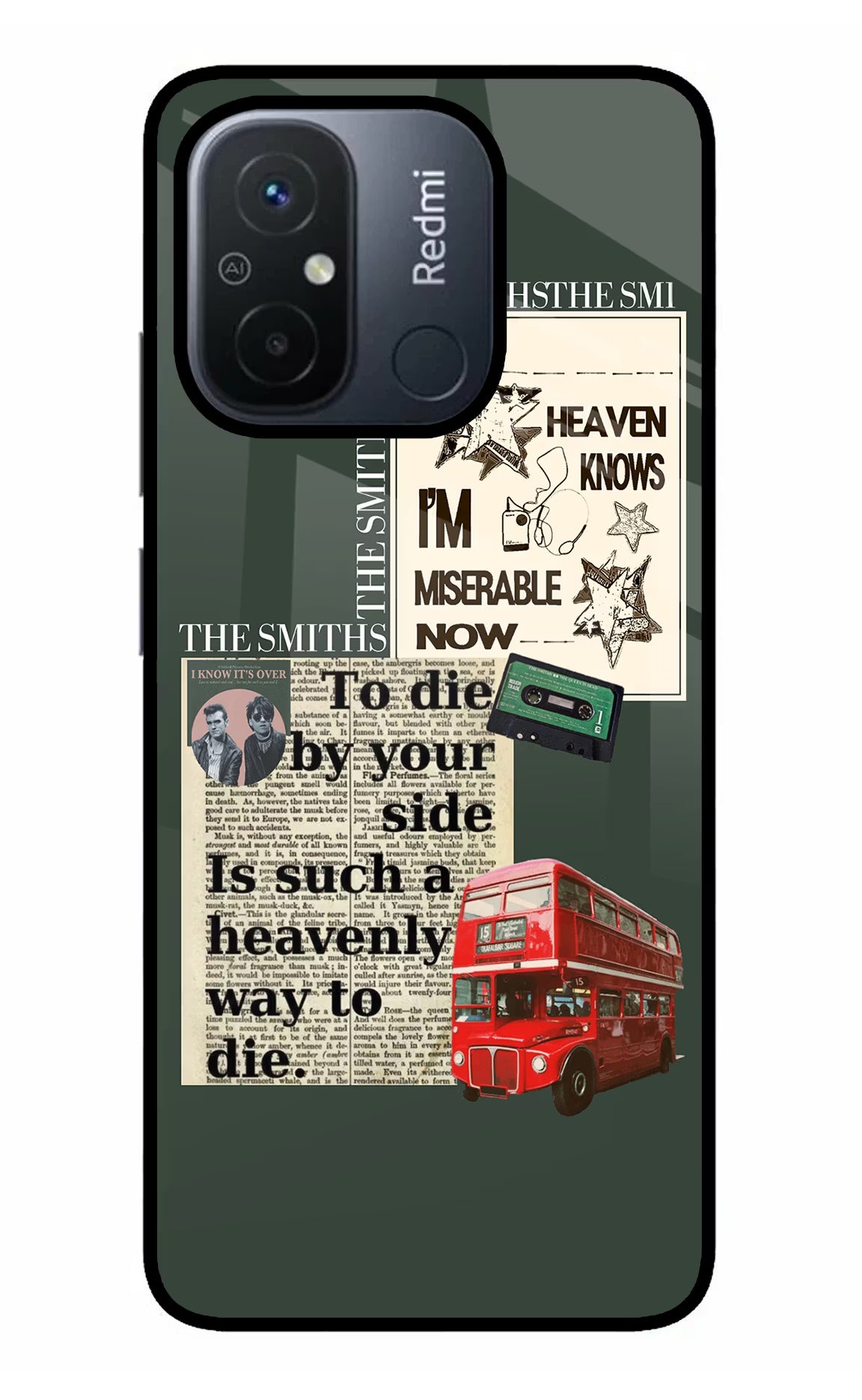 The Smiths Redmi 12C Glass Case