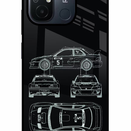 WRC'99 Redmi 12C Glass Case