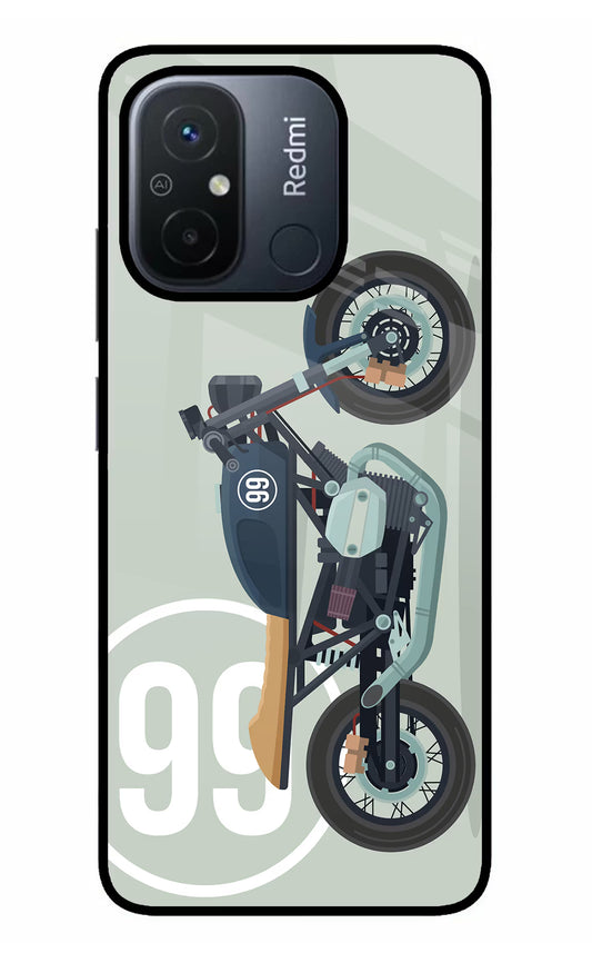 Classic Cafe Racer 99 Redmi 12C Glass Case