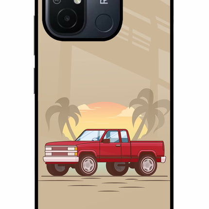 Desert Classic Drive Redmi 12C Glass Case