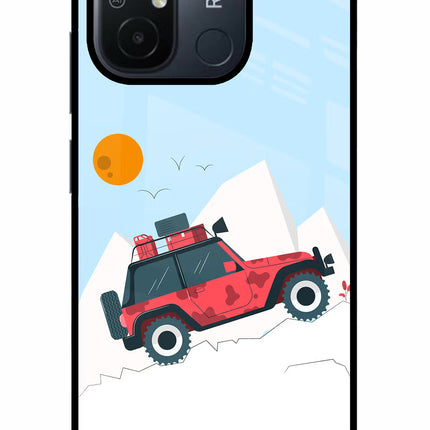 Mountain Trail Beast Redmi 12C Glass Case
