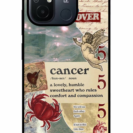 Cancer Zodiac Redmi 12C Glass Case