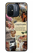 Capricorn Zodiac Redmi 12C Glass Case