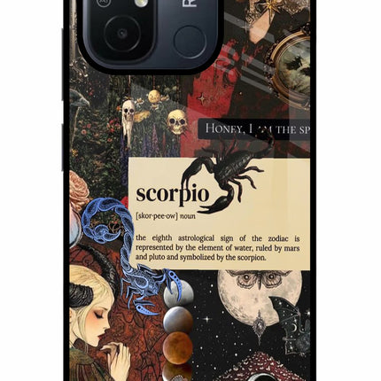 Scorpio Zodiac Redmi 12C Glass Case