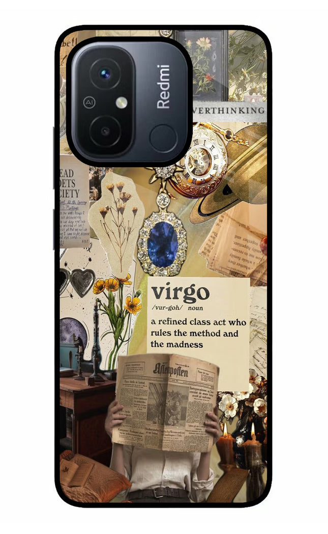 Virgo Zodiac Redmi 12C Glass Case