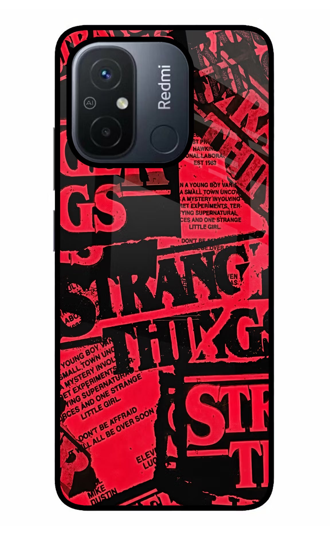 Ordinary Things Redmi 12C Glass Case Back Cover by Casekaro