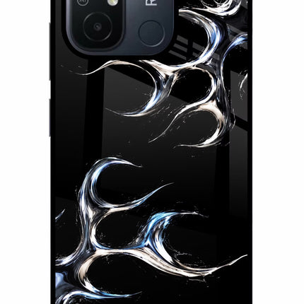 Chrome Tribal Redmi 12C Glass Case