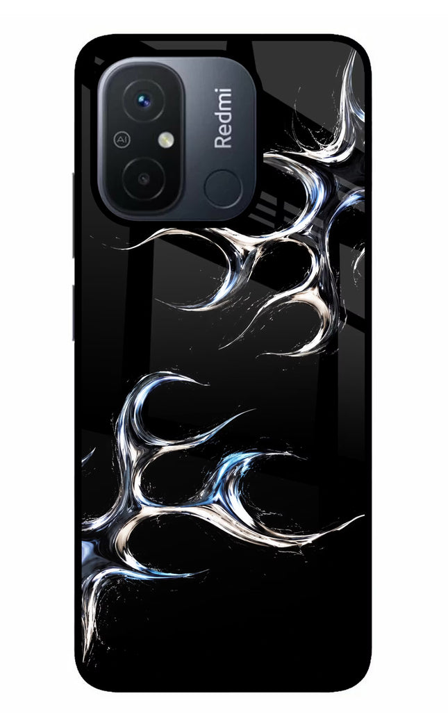 Chrome Tribal Redmi 12C Glass Case