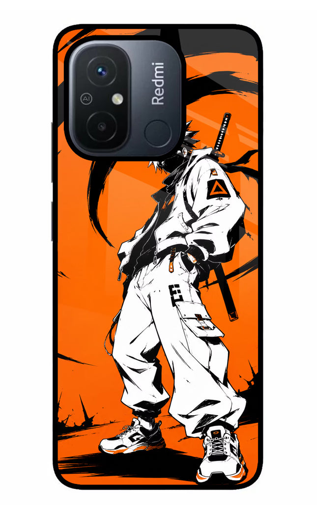 Street Samurai  Redmi 12C Glass Case