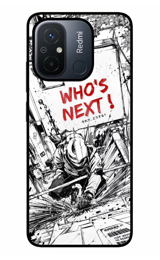 Who's Next Redmi 12C Glass Case