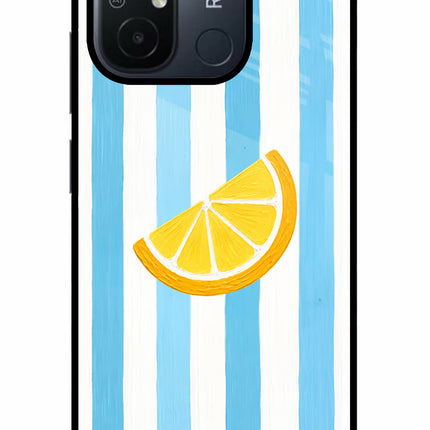 Summer Lemon Redmi 12C Glass Case