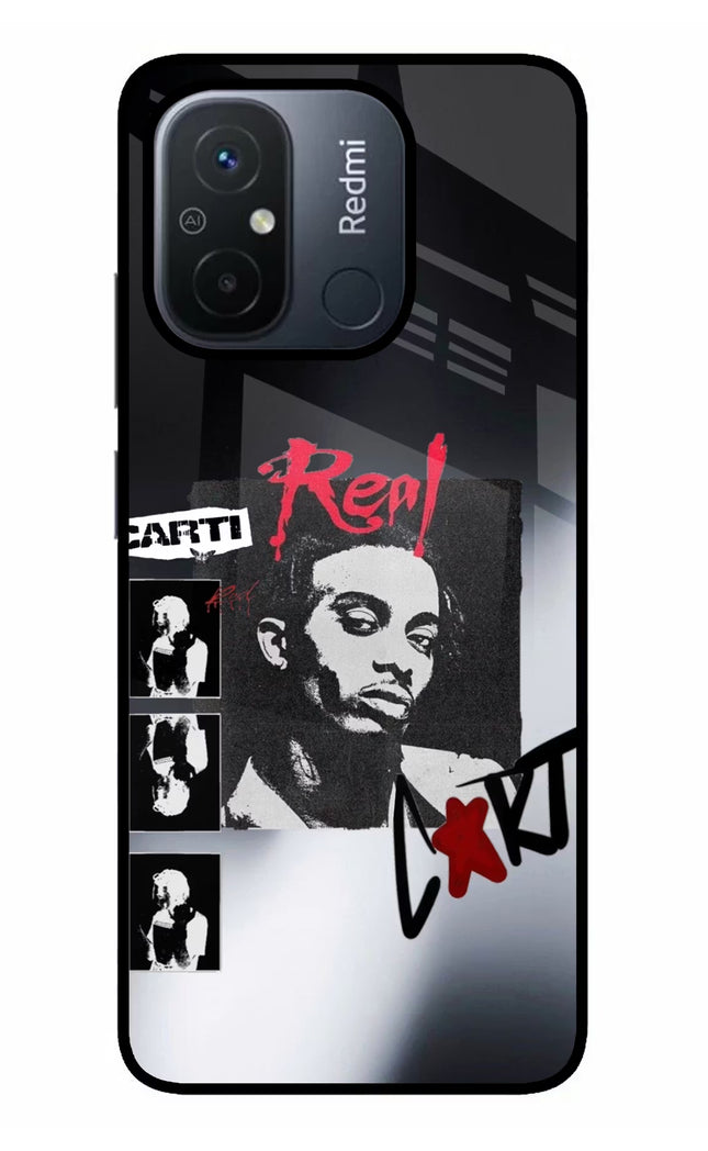 Playboi Carti Redmi 12C Glass Case