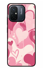 Hearty case Redmi 12C Glass Case