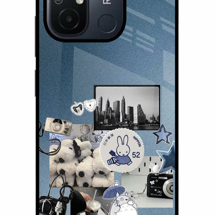 Miffy Redmi 12C Glass Case