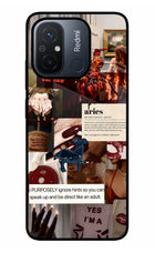 Zodiac Aries Redmi 12C Glass Case