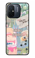 Studio Ghibli Redmi 12C Glass Case