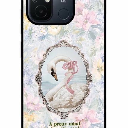 Pretty Mind Pretty Soul Redmi 12C Glass Case