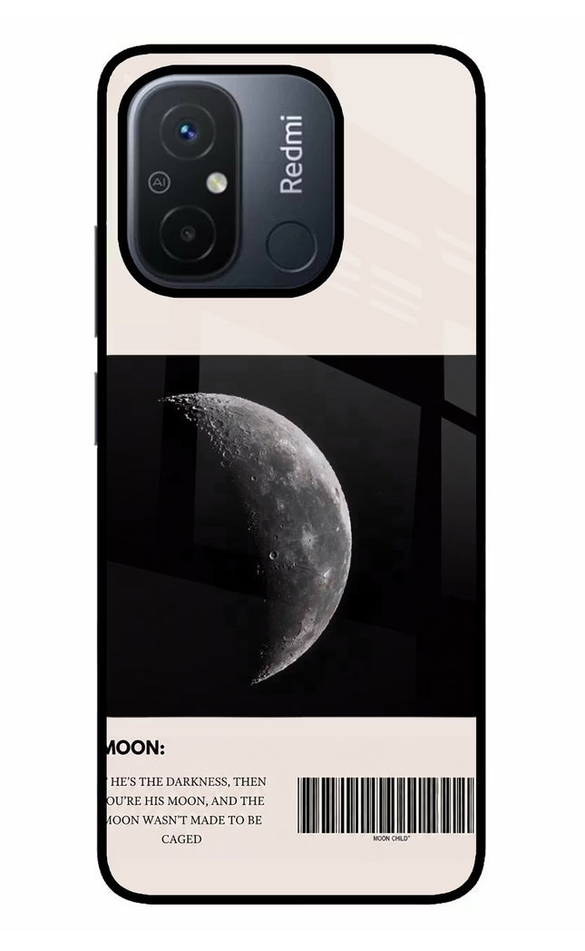 Moon Phase Redmi 12C Glass Case