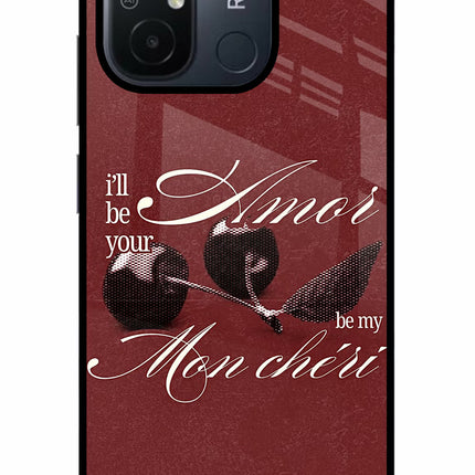 Velvet Cherry Redmi 12C Glass Case