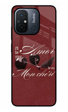Velvet Cherry Redmi 12C Glass Case