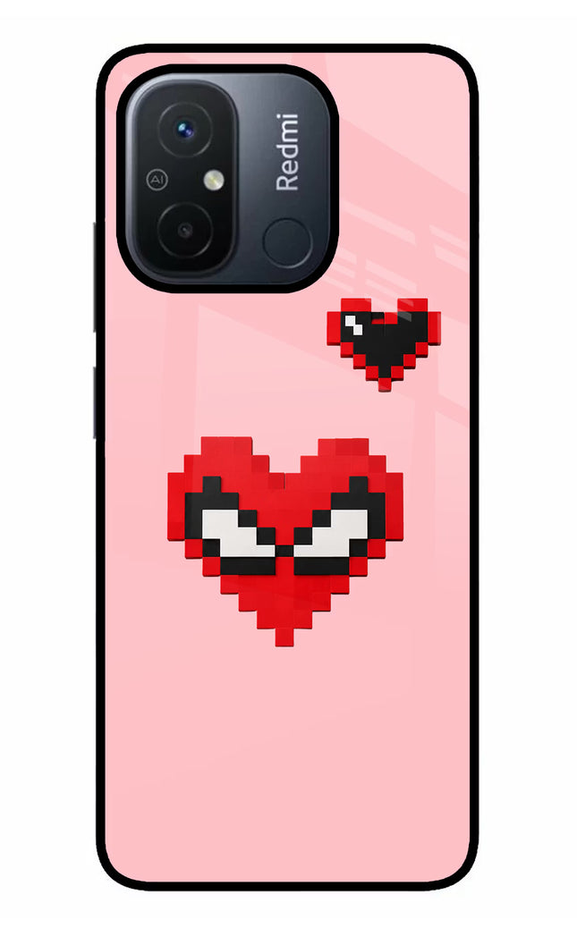 Gwen Heart Redmi 12C Glass Case
