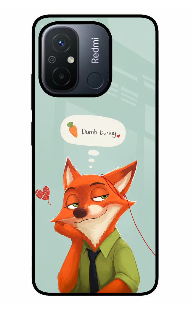 Nick Charm Redmi 12C Glass Case