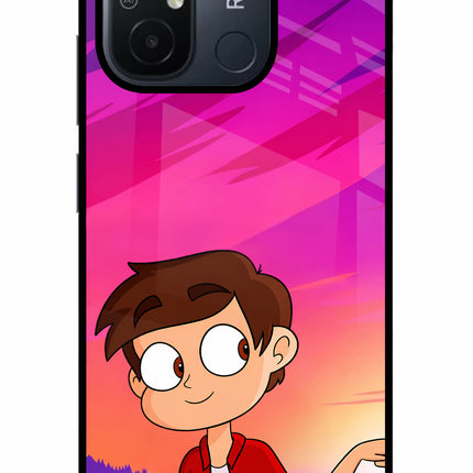 Marco Sunset Redmi 12C Glass Case Back Cover by Casekaro