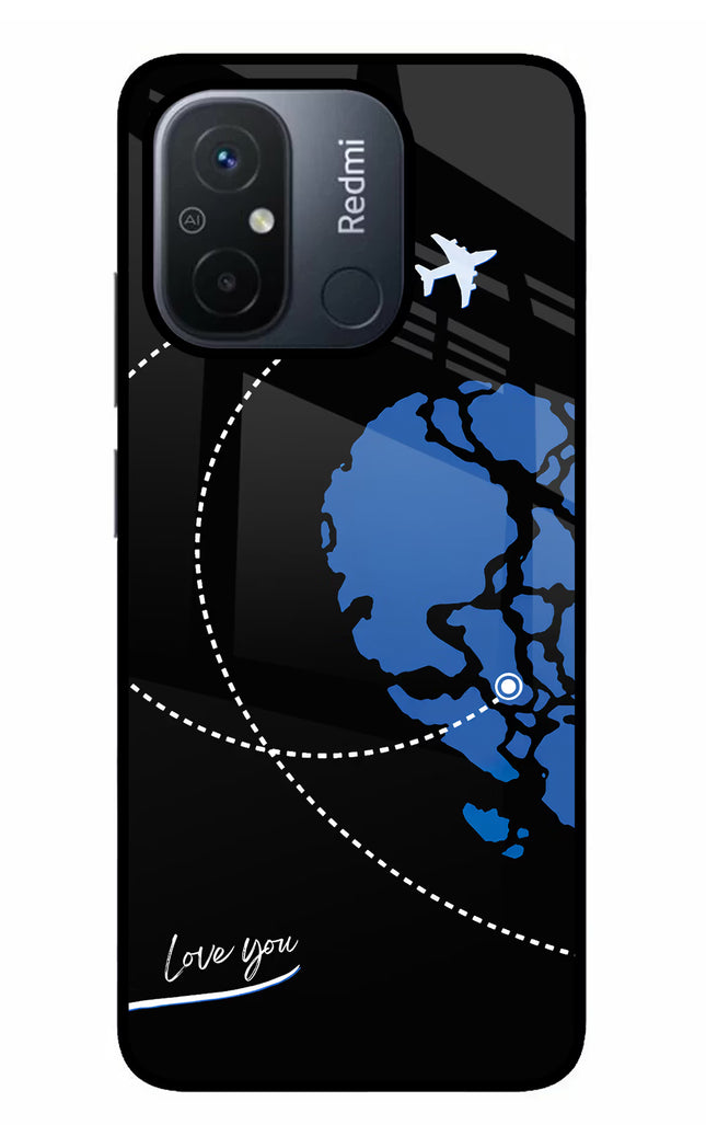 Love Orbit Redmi 12C Glass Case