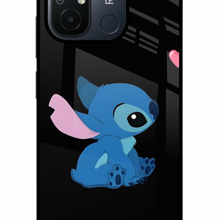 Stitch Crush Redmi 12C Glass Case