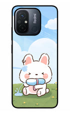 Bunny Treat Redmi 12C Glass Case