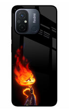 Ember Flame Redmi 12C Glass Case