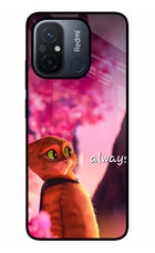 Always Cat Redmi 12C Glass Case