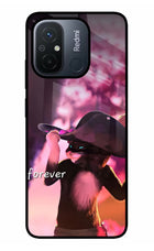 Forever Cat Redmi 12C Glass Case